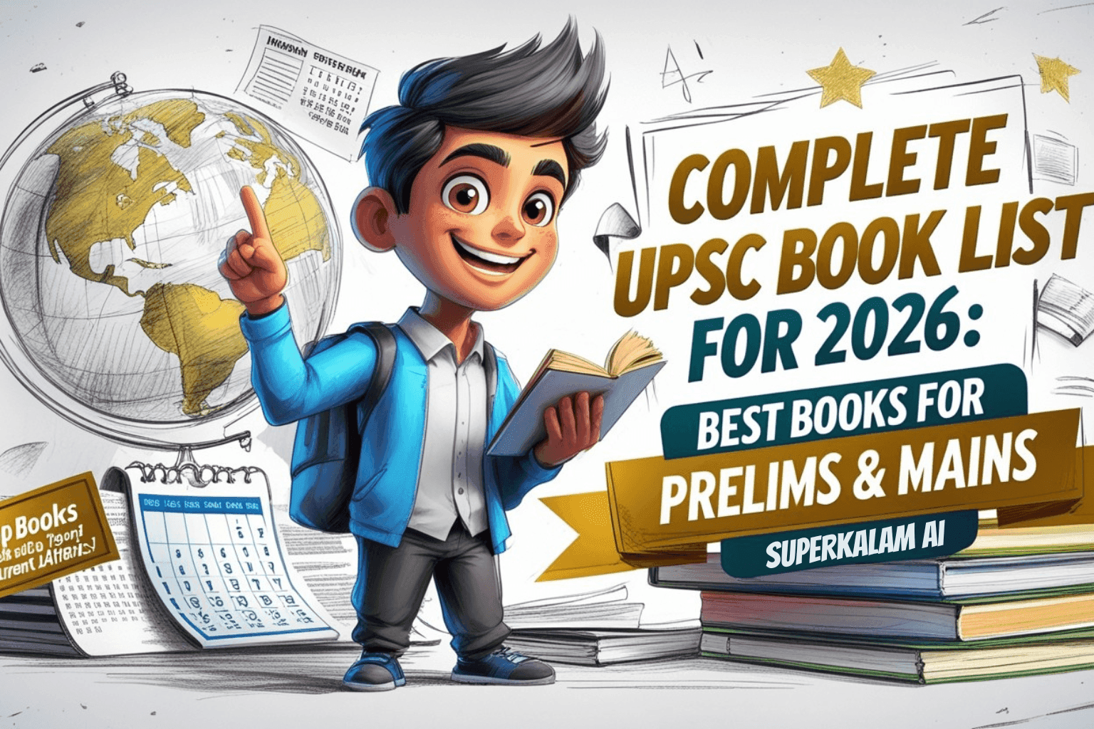 Complete UPSC Book List For 2026: Best Books for Prelims & Mains